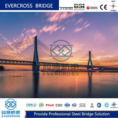 China Prefabricated Structural Steel Composite Truss Bridge Customized Size for sale