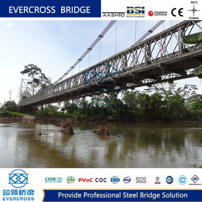 China Simple Structure Steel Wire Bridge Suspension Truss Bridge For Longest Spans River for sale