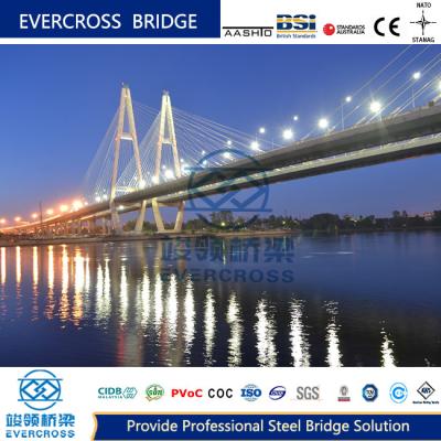 China High Stability Cable Stayed Bridges Highway Easy To Cantilever Construction for sale