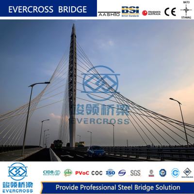 China Hot Dip gegalvaniseerde kabel gebleven brug kabel toren brug Multi Span Te koop