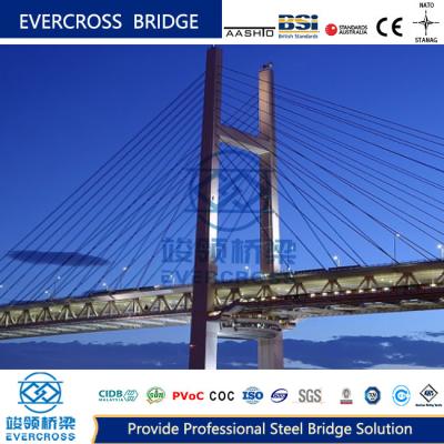 Κίνα Μόνιμη καλωδιακή κρεμασμένη γέφυρα Custom Steel Truss Bridge προς πώληση