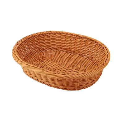 China Wholesale high quality cheap price custom made woven table fruit vegetables viable food serving basket for sale