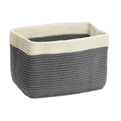 China Amazon Viable Popular Hot Selling New Products Good Quality Customized Cotton Bathroom Storage Kids Canvas Liner Basket for sale