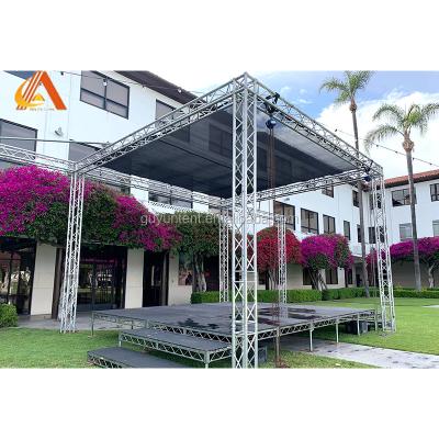 China Wedding Party Backdrop High Quality Romantic Wedding Aluminum Truss Lighting Outdoor Stage for sale