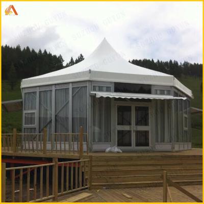 China 10x10 Pagoda Yurt High Peak Party Customized Luxury Pole Tent for sale