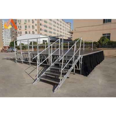 China Outdoor Wedding Party Spider Stage Light 5 Movable Truck Truss Stage Event for sale