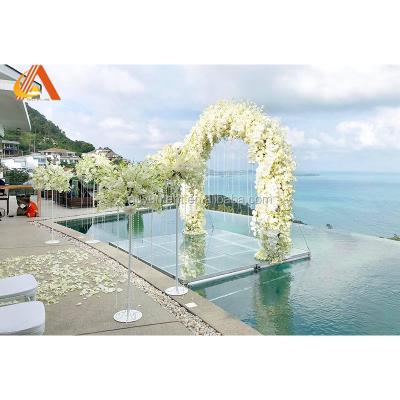 China Free Shipping Wedding Party India Trailer White Lights Stage For Sale for sale