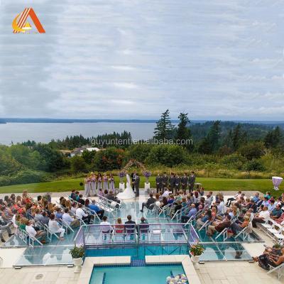 China Hot Sale Wedding Party Aluminum Frame Plexiglass Glass Stage for sale