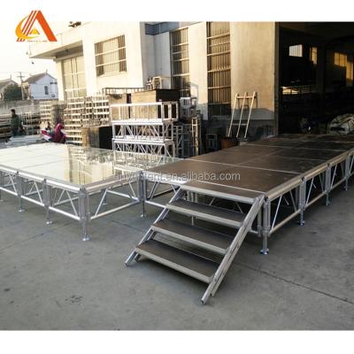 China Factory Direct Sales Wedding Party Wedding Moving Glass Stage Platform For Church for sale