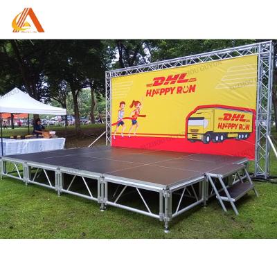 China Wedding Party Adjustable Aluminum Frame Aluminio Stage Platform For Wedding Events for sale