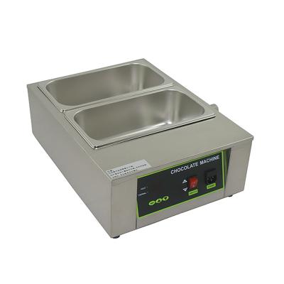 China 2 Tank Commercial Chocolate Melting Machine Commercial Supply Chocolate Melting Maker for sale