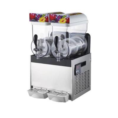 China High performance 2 tanks slush ice machine snack food slush syrup / slush puppy machines for sale