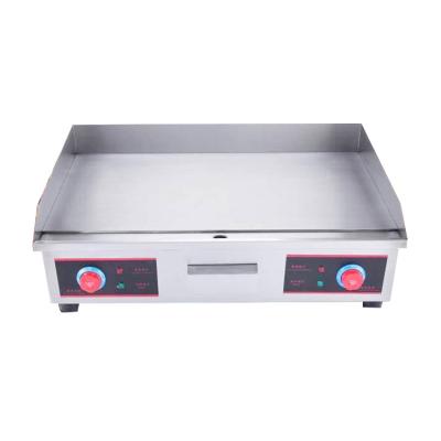 China Electric Flat Pancake Maker Machine Stainless Steel Grocery Pan Electric Griddle for sale