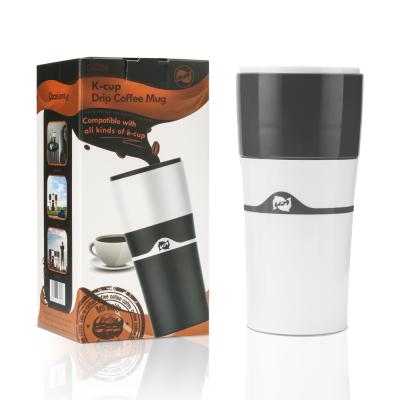 China PORTABLE Coffee Drip Coffee Makers For K Cup Brew 400ML Outdoor Travel Mug For Camping for sale