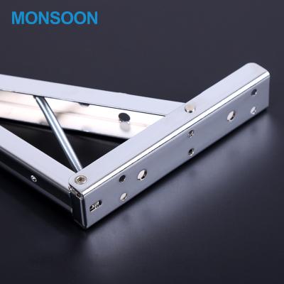 China Used For Living Room Steel Folding Bracket Metal Triangle White Blackboard Bench Folding Adjustable Shelf Bracket for sale