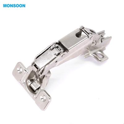 China 165 Degree Concealing Door Hinges Aluminum Automatic Cabinet Hinges Hydraulic Soft Narrow Adjustable Hinge for sale