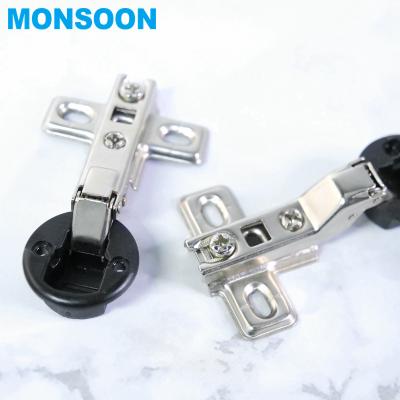 China MONSOON 35mm Furniture Glass Door Hinges Contemporary Soft Closing Hinge Cabinet Hinges for sale