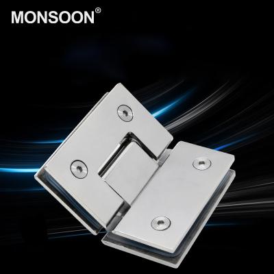 China Factory Supply 201 Stainless Steel 304 Contemporary Hinge Shower Room Glass Door Wall Mounted Hinge for sale