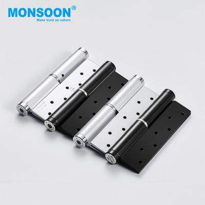 China 3.5 Inch Modern Furniture Hinge Steel Iron 5/8 Radius Metal Hinge Round Spring Corner Door Hinge for sale