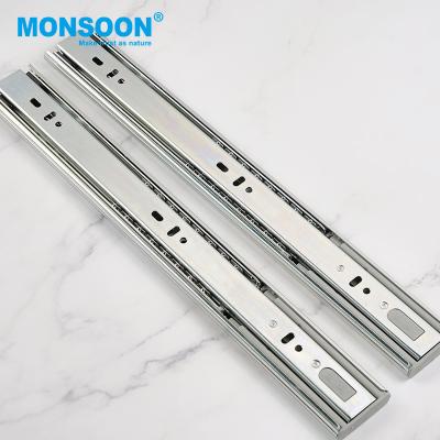 China Contemporary Soft Narrow Drawer Slide Furniture Cabinet Drawer Slides Rail Push To Open Drawer Slide for sale