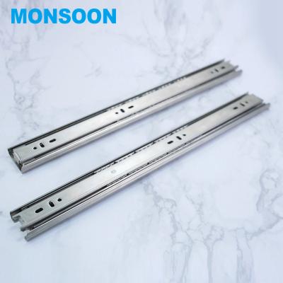 China Furniture Kitchen Drawer Assembly Rail Drawer Telescopic Channel Full Extension Ball Bearing Slides for sale