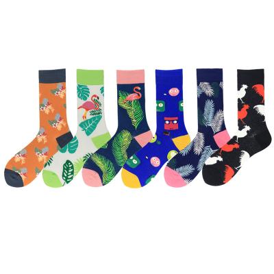 China Wholesale Fashion Cotton Breathable High Quality Custom Design Woman Vivid Man Colored Work Socks for sale