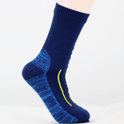 China Wholesale Athletic Mens Crew Sock Solid Color Sports Waterproof Socks for sale