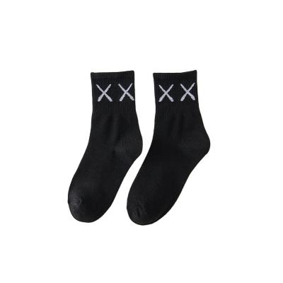 China Wholesales Custom Cotton Men's Logo Dress Crew Socks Colorful Breathable Socks Black for sale