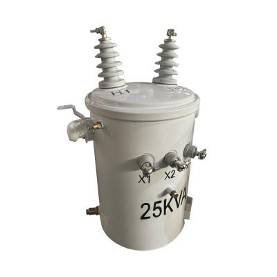 中国 25kva 単相ポール式配送トランスフォーマー 13.2KV から 240V 販売のため