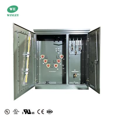 China 300Kva Driefasen Pad gemonteerde transformator 13200V tot 480Y UL gecertificeerd Te koop