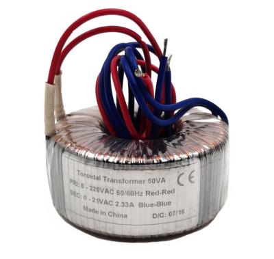 China 70VA Isolation Electronic Toroidal Auto Transformer 230VAC To 24VAC for sale