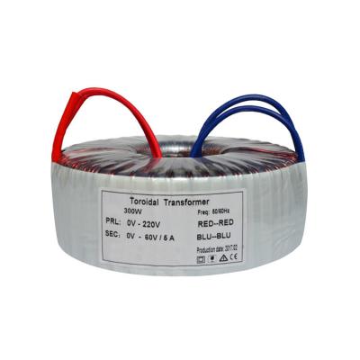 China el transformador toroidal 60VAC/5A del aislamiento de la comunicación 300W reviste con cobre/aluminio en venta