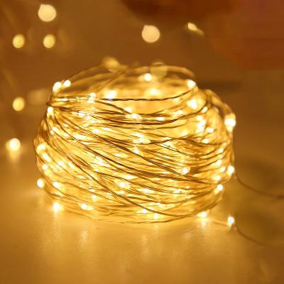 China Christmas Holiday Decoration LED Christmas String Home Tree Lights Battery Box Copper Wire Lights String Flowers Gift Box Diy Decorative Tree Lights for sale