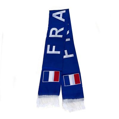 China Custom Festival Decoration World Cup Scarves Football 2022 All Team Fan Supplies Scarf Neck Souvenir Gift Cheer Scarf for sale