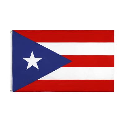 China Color Stability Puerto Rico Flag Custom 3x5ft Polyester World Cup Strong Fast Delivery 2022 National Flag All Countries Printing Parade Cheer Flag for sale