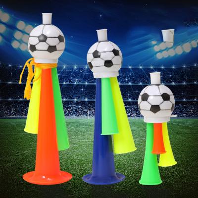 China Modern Popular World Cup Fans Trumpet Horn Bugle PVC Plastic World Cup Supplies Soccer Football Children Cheer Atmosphere Props for sale