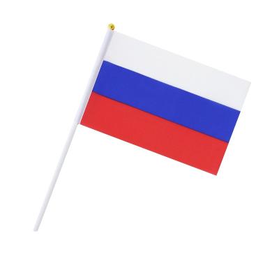 China Reusable Russia RUS Hand Flag Custom All Country Hand Wave National Flag Parade 2022 World Cup Sports Events Flags for sale