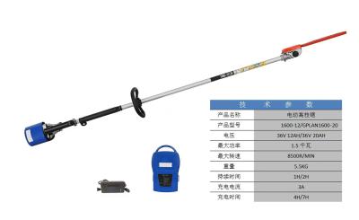 Chine l'arbre télescopique électrique de lithium de 36V 12AH a vu la tronçonneuse électrique de longue poignée à vendre