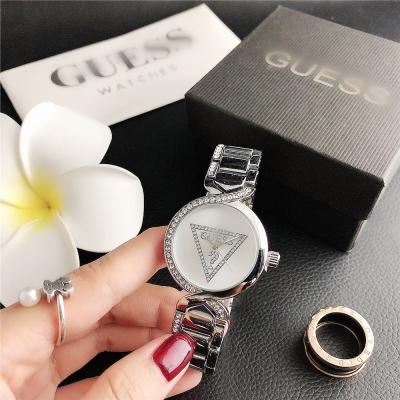 China Other American GE Watch Simple Inverted Triangle Logo Watch Geneva Gold Strap Female Watch for sale