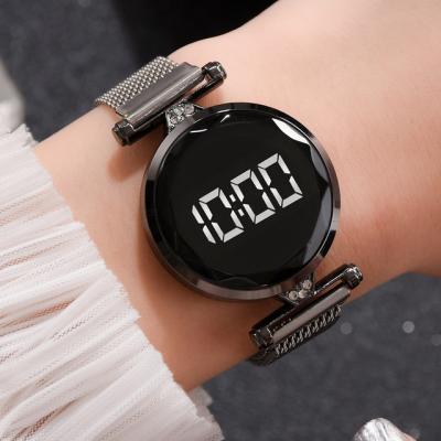 China Foreign trade minority magnet alloy day/date without LOGO movement electronic watch universal watch for sale