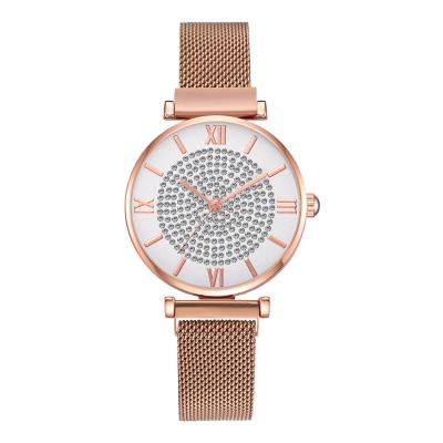 China The Other New Listing Alloy Mesh With Quartz Watch Hot Star Watch Magnetic Buckle Ladies Watch for sale