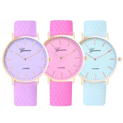 China Simple Temperature Color Changing Geneva Ladies DIVER Scale Watch Student Couples Quartz Watch Female for sale