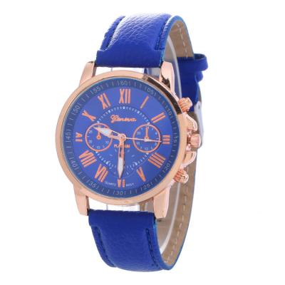 China The Other Geneva Women/Men's Roman Numeral Clock Hours Leather Watch Fashion Watch for sale