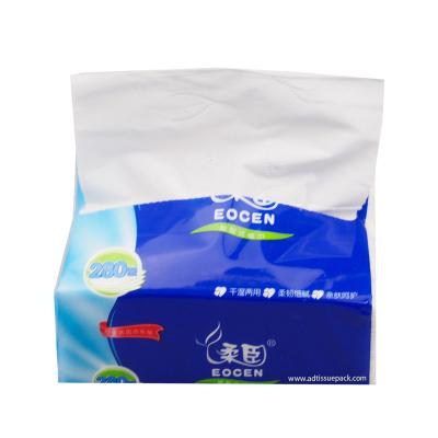 China High Standard Eco-friendly Plain Soft Pack Factory Price Facial Tissues For Use for sale