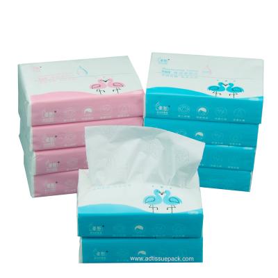 China Wholesale High Quality Custom Made Finely Processed Cotton Soft Logo Eco-Friendly Pack Facial Tissue for sale