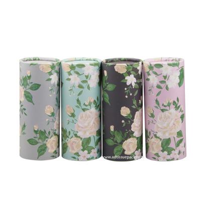 China Custom High Standard Tube Cylinder Box Eco - Friendly Paper Tissues First Class Eco - Friendly for sale