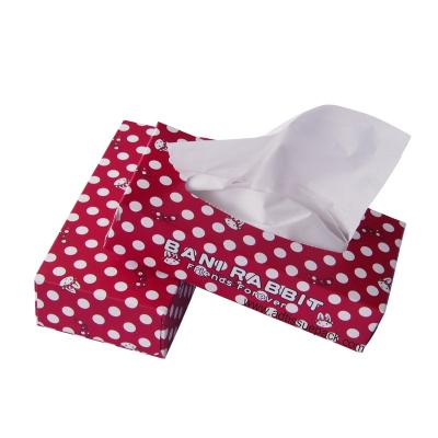 China Biodegradable And Compostable Cube Box Eco - Friendly Virgin Tissue Advertising Facial Tissue Box Pulp for sale