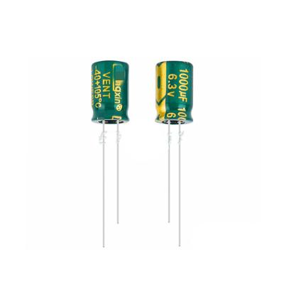 China 6.3V1000UF high quality original and new standard 8*12MM size of electrolytic capacitor 1000UF6.3V for sale