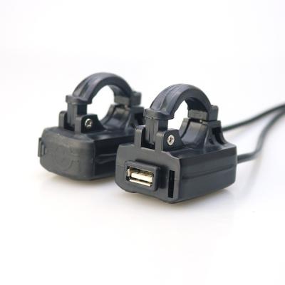 China EBike/Motorcycle/Scooter OEM Handlebar Custom Mount USB Cell Mobile Phone Charging Charger for ebike motorbike scooter for sale