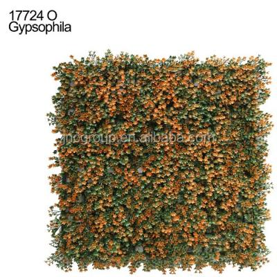 China Easily Collected Gypsophila Leaves Artificial Garden Fence Panels for sale